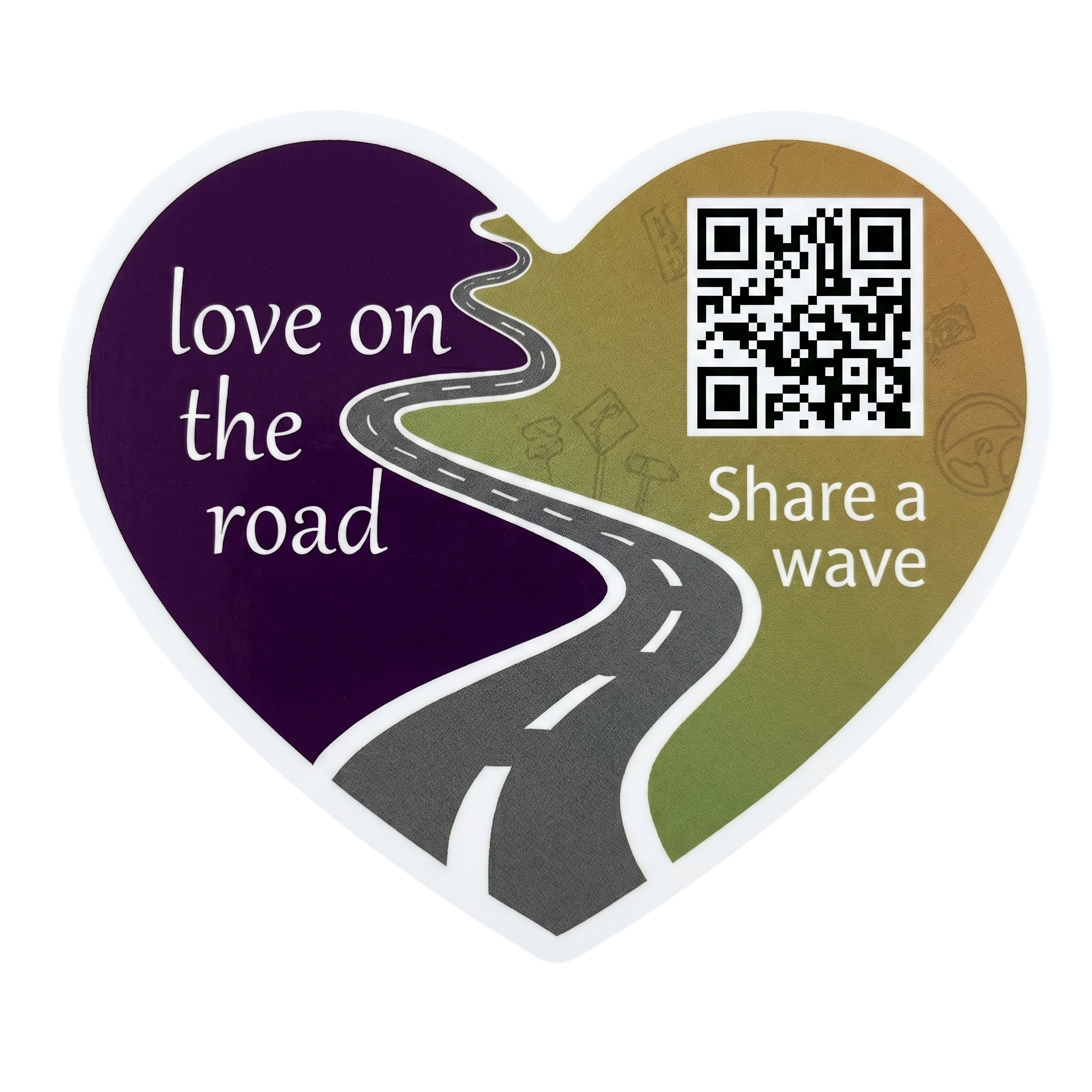 Love on the Road sticker design 1
